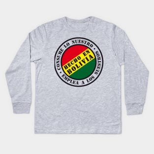 Hecho en Bolivia Kids Long Sleeve T-Shirt